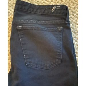 Earnest Sewn Jeans TALL Sz 12 (31)  Black Denim Straight Leg Jeans Stretch